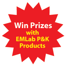 Win Prizes with EMLab P&K Products!